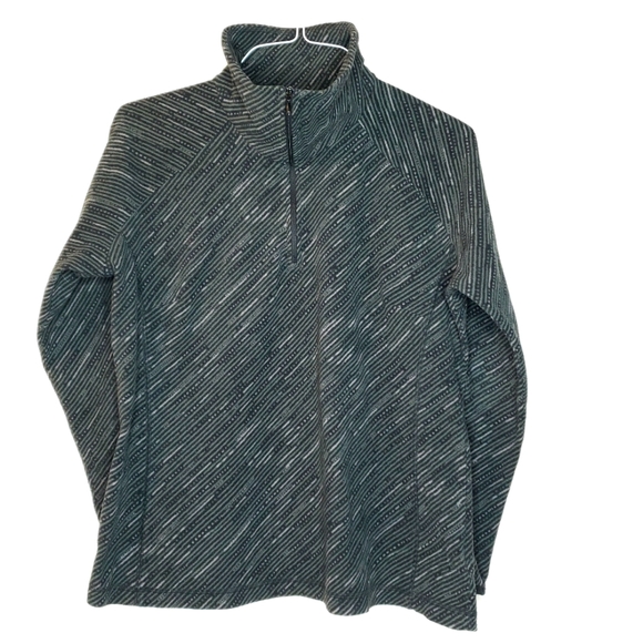 COLUMBIA Fleece Top 1/4 zip gray 16 18 XLARGE long sleeve - Picture 1 of 9